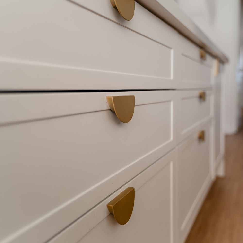 Close up of Shaker Profile on Kitchen Drawers Close up of Shaker Profile of Drawers