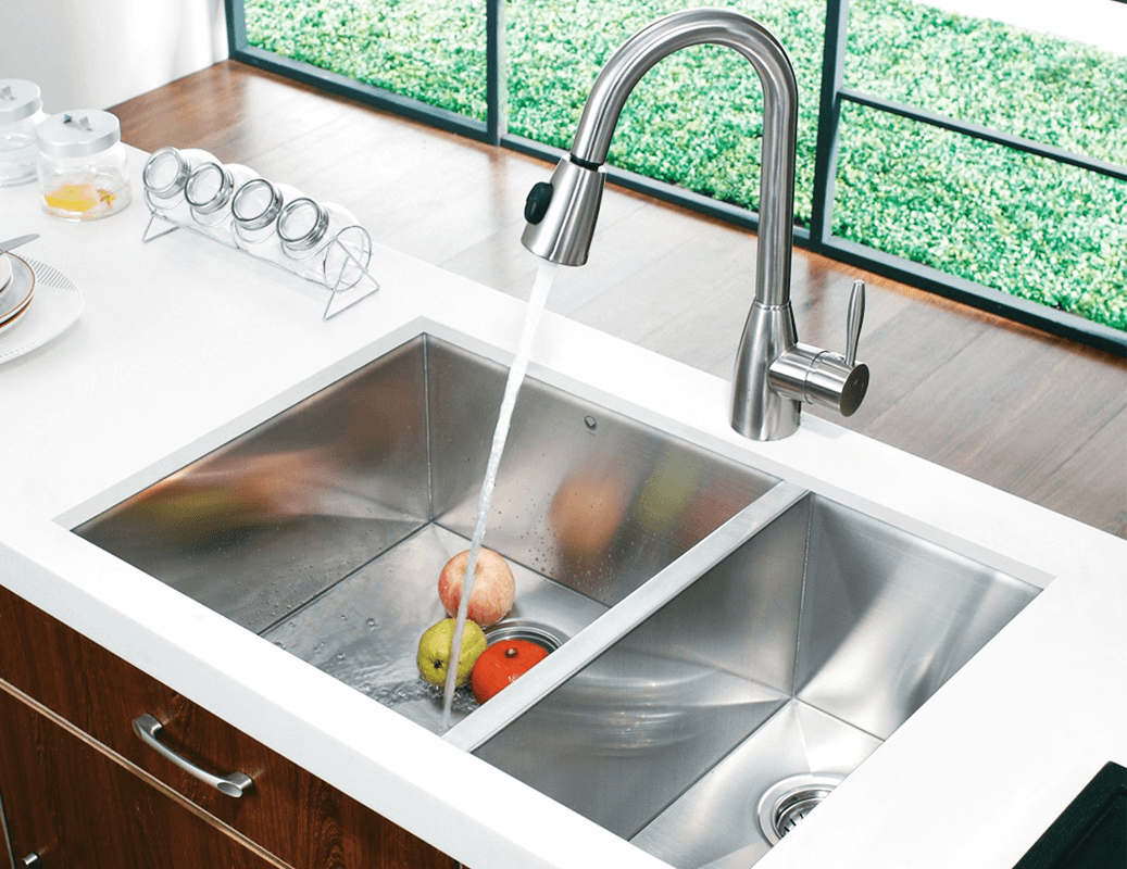 square or round kitchen sink