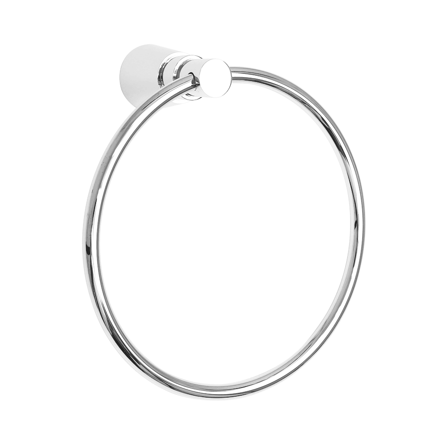 Round chrome hand towel holder ring