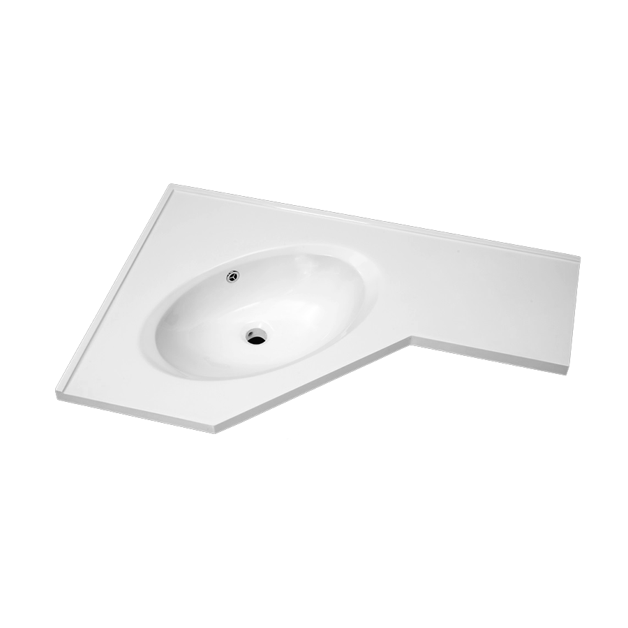 Corner Vanity Top Single Bowl 600mm x 900mm The Sink Warehouse The