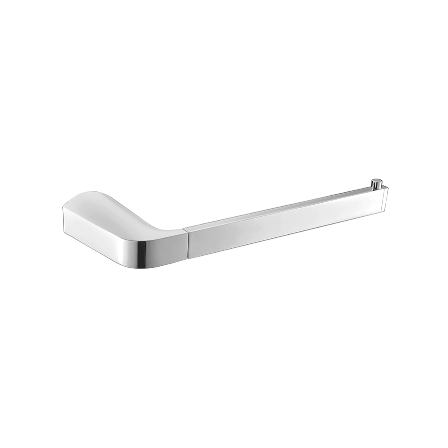 Round chrome hand towel holder bar