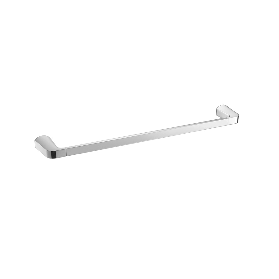 Round chrome single towel bar rail