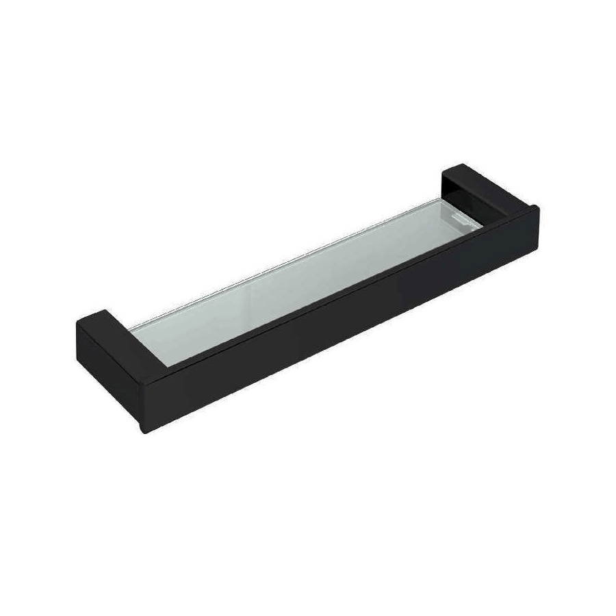 bathroom accessory product black vanity shelves
