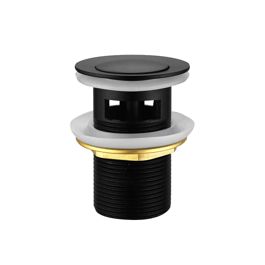 Bathroom Pop-Up Waste With Overflow (Black) | The Sink Warehouse | The ...